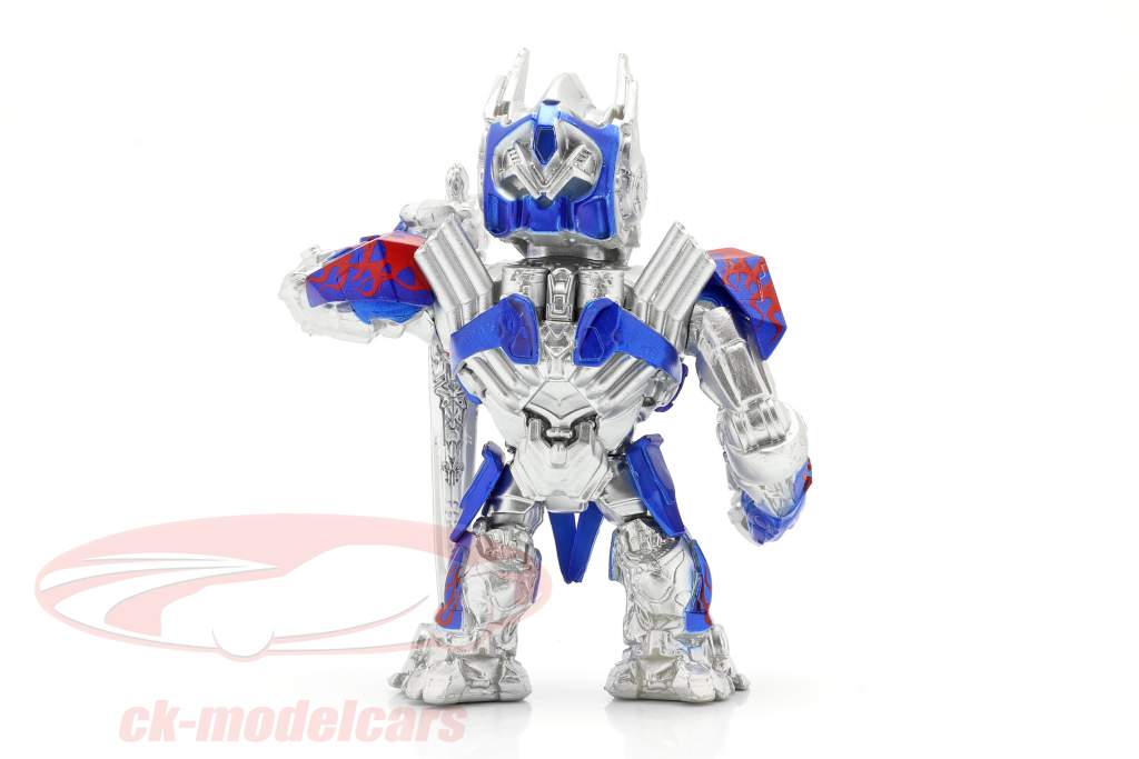 Optimus Prime figura 4 inch Transformers (2017) argento / blu / rosso Jada Toys