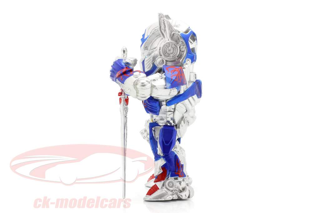 Optimus Prime figura 4 inch Transformers (2017) argento / blu / rosso Jada Toys