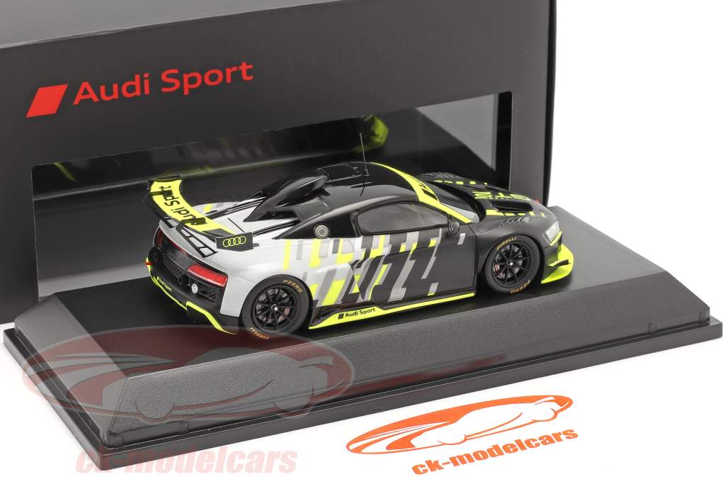 Audi R8 LMS GT2 Presentation Car чернить / серый / желтый 1:43 Spark