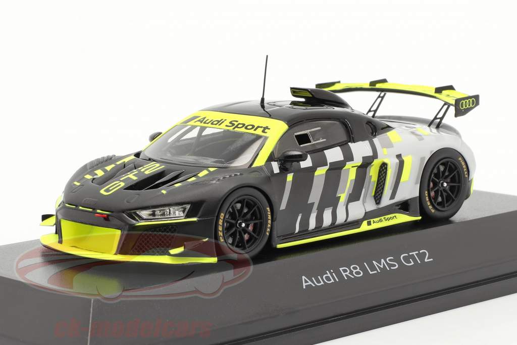Audi R8 LMS GT2 Presentation Car чернить / серый / желтый 1:43 Spark