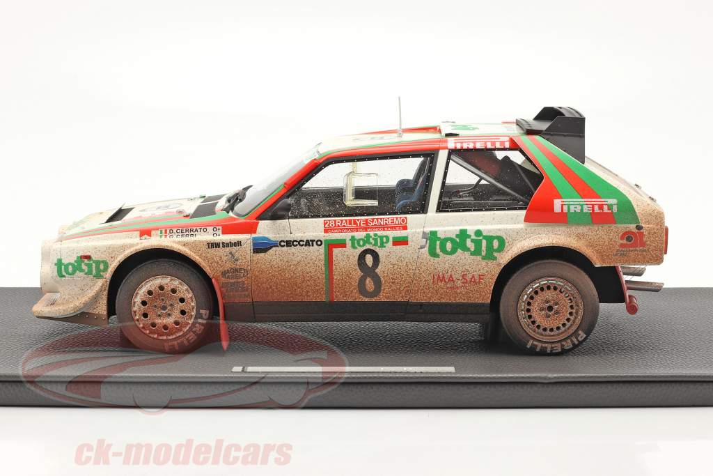 Lancia Delta S4 #8 2 ° Rallye SanRemo 1986 Dirty Version 1:12 TopMarques