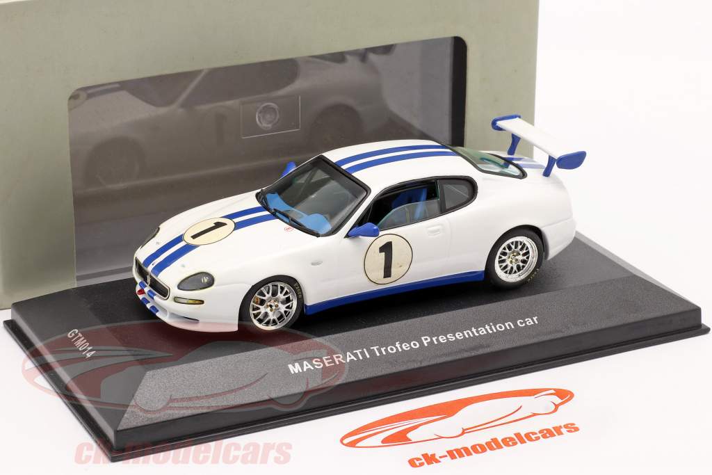 Maserati Trofeo Presentation car blanc / bleu 1:43 Ixo