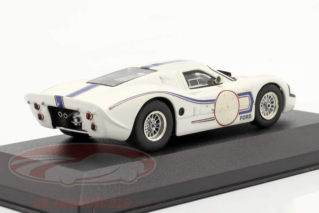 Ford MK IV Presentation år 1967 hvid / blå 1:43 Ixo