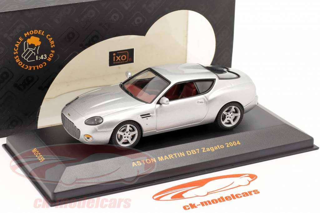 Aston Martin DB7 Zagato anno 2004 argento 1:43 Ixo