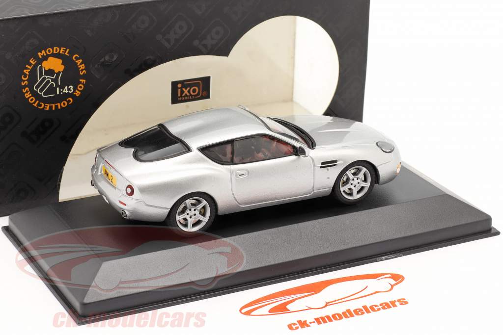 Aston Martin DB7 Zagato Baujahr 2004 silber 1:43 Ixo
