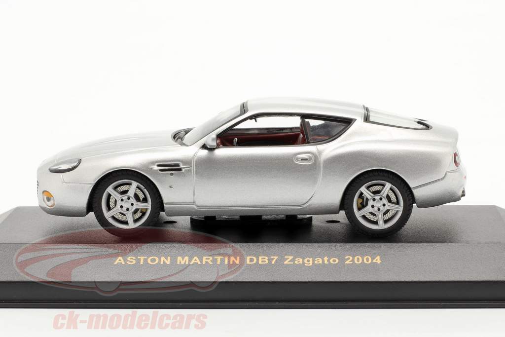 Aston Martin DB7 Zagato år 2004 sølv 1:43 Ixo