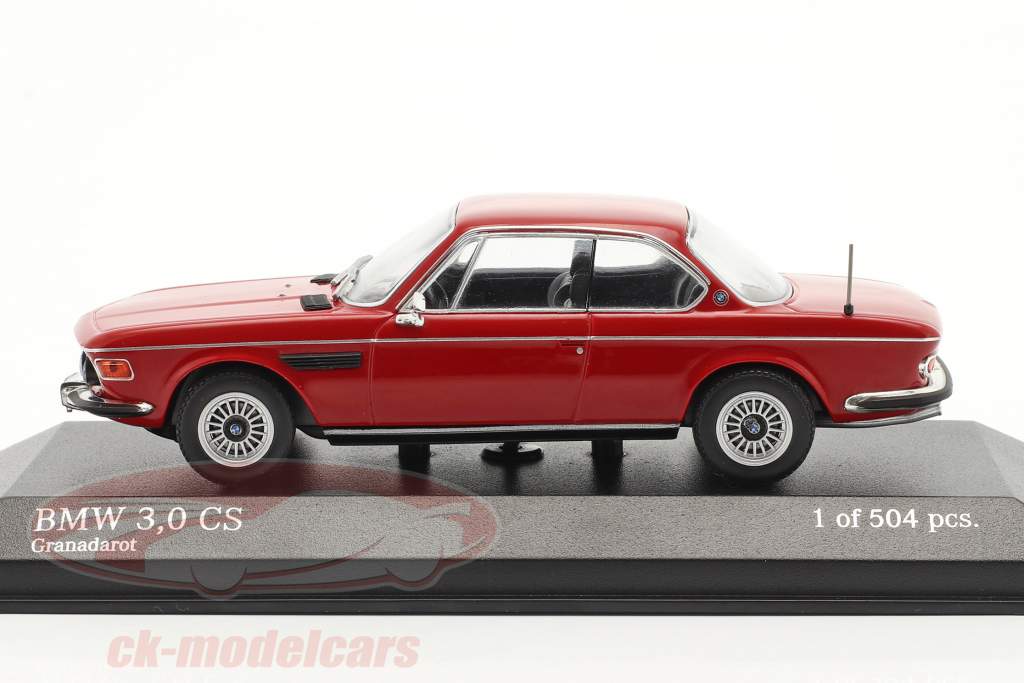 BMW 3.0 CS (E9) Année de construction 1969 rouge 1:43 Minichamps