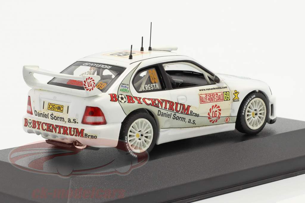 Hyundai Accent WRC #69 Rallye Monte Carlo 2004 Kresta, Tomanek 1:43 Ixo