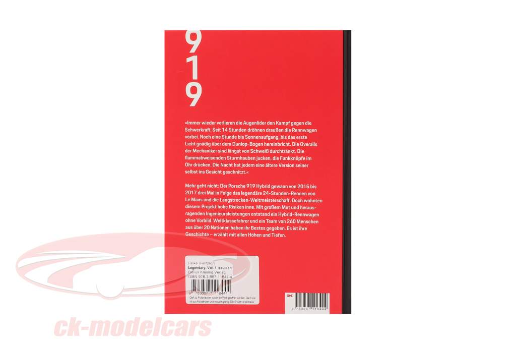 Book: Legendary - The Porsche 919 Hybrid Project (German)