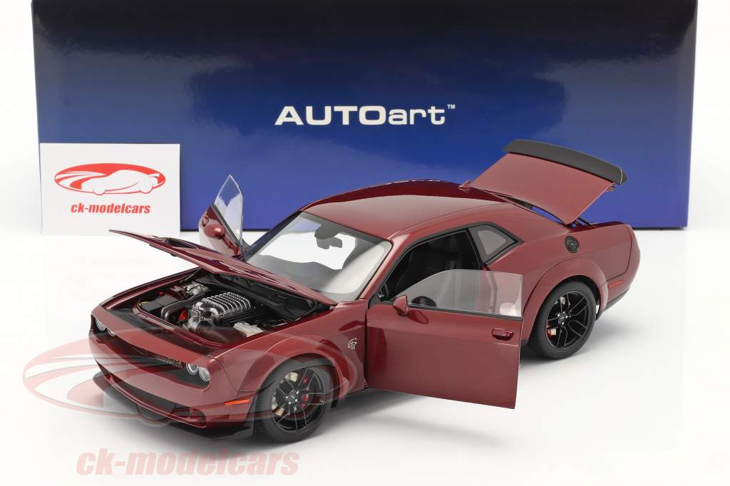 Dodge Challenger SRT Hellcat year 2018 octane red 1:18 AUTOart