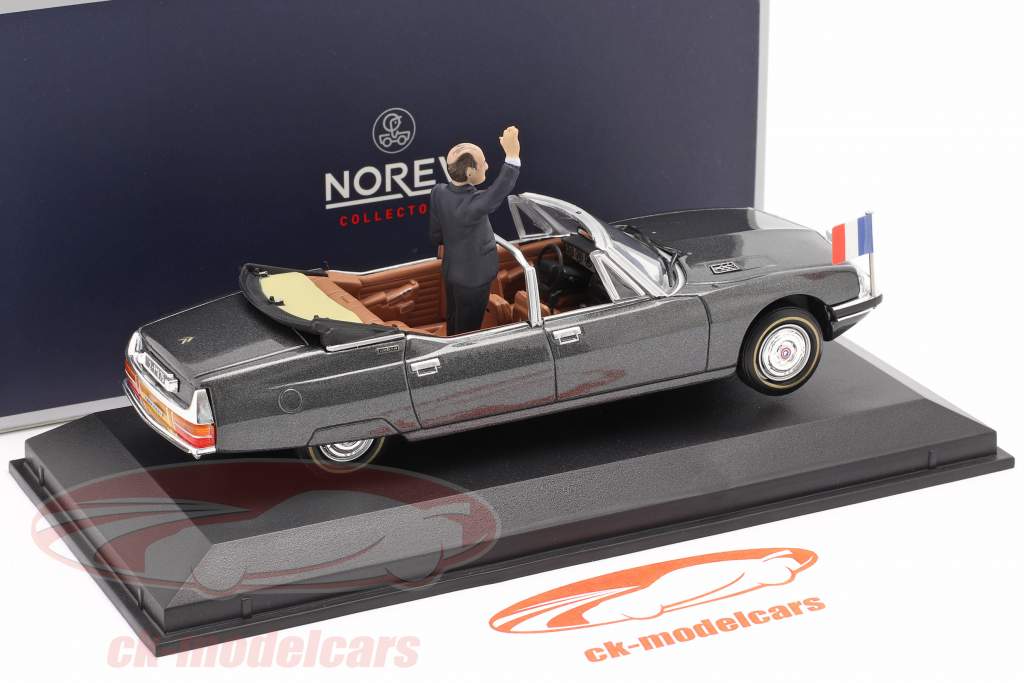 Citroen SM Presidentielle Open Cabriolet 1981 Grijs metalen 1:43 Norev