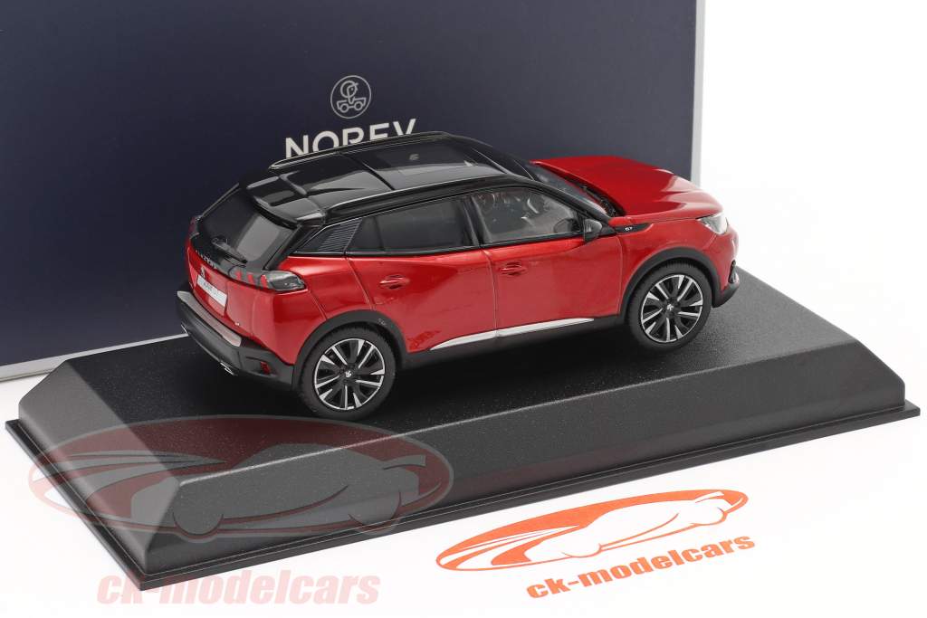 Peugeot 2008 Byggeår 2020 eliksir rød 1:43 Norev