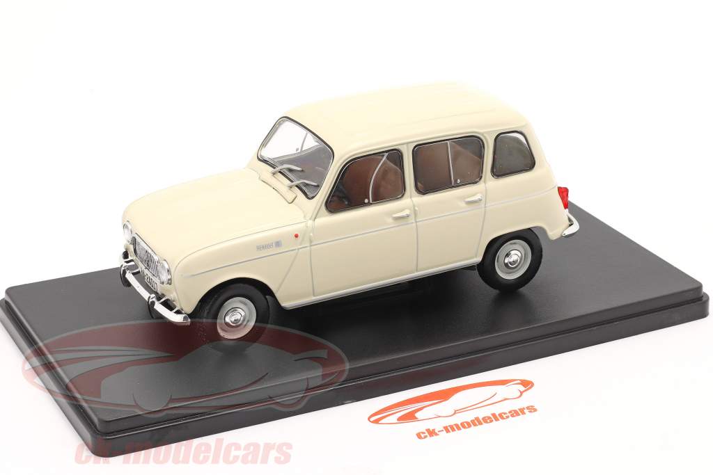 Renault 4L year 1964 cream white 1:24 Altaya