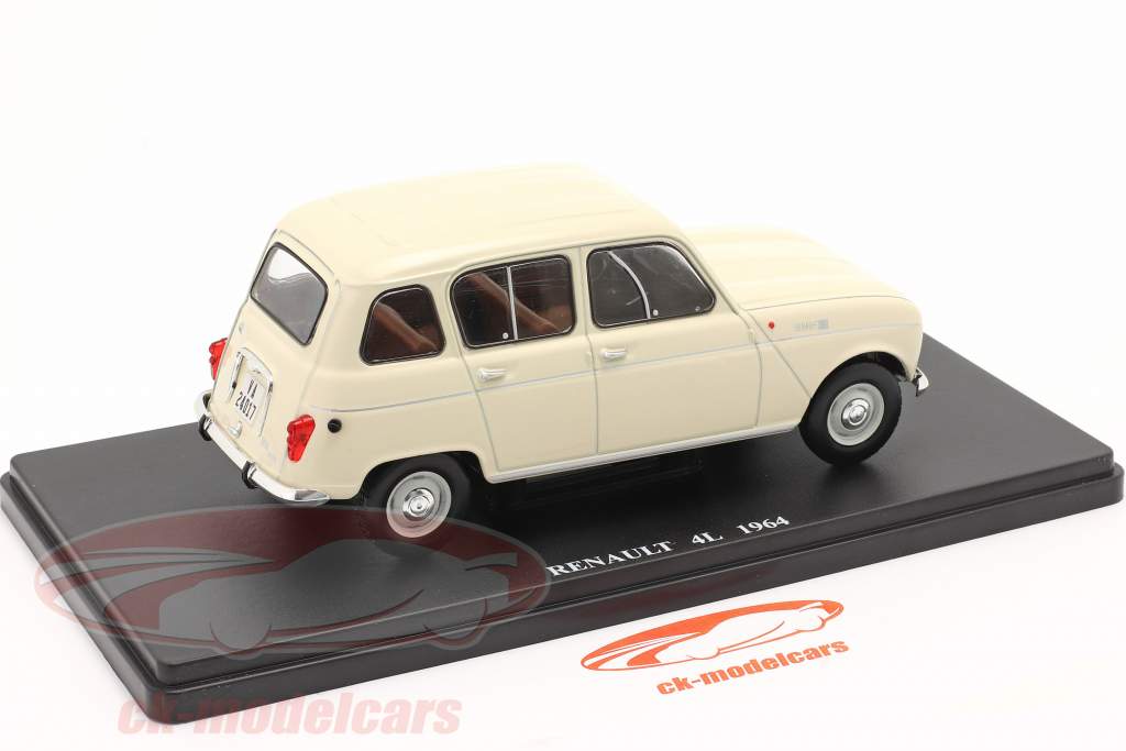 Renault 4L Byggeår 1964 fløde hvid 1:24 Altaya