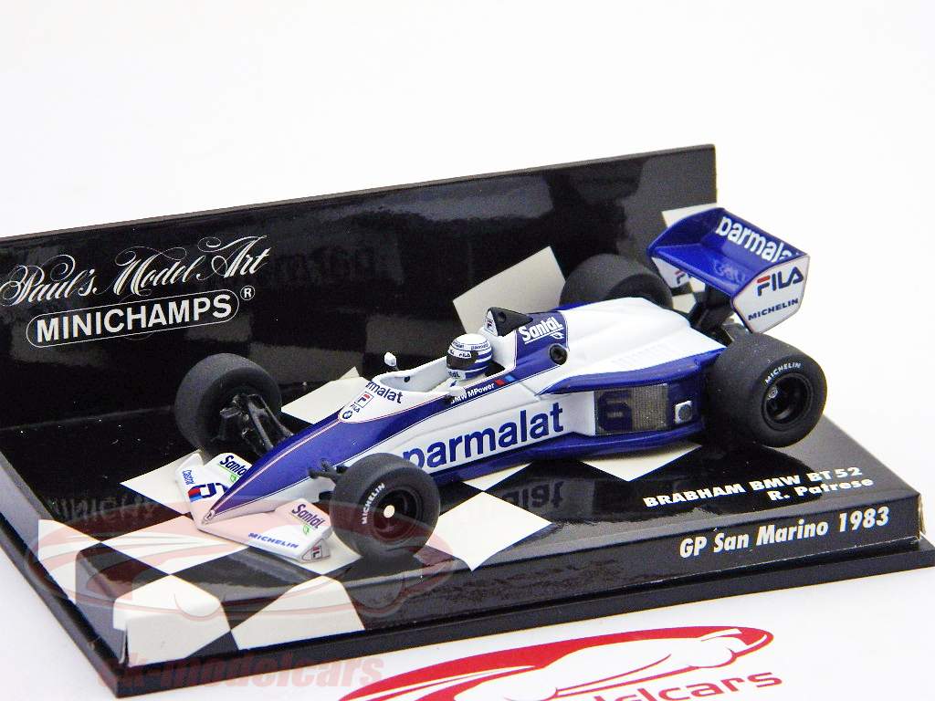 Ricardo Patrese Brabham BMW BT52 GP San Marino Formule 1 1983 1:43 Minichamps