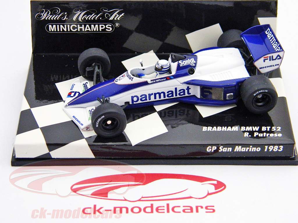Ricardo Patrese Brabham BMW BT52 GP San Marino Formule 1 1983 1:43 Minichamps