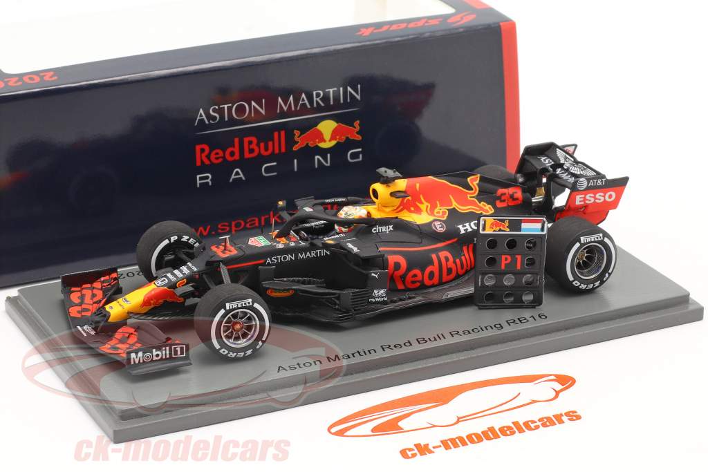M. Verstappen Red Bull Racing RB16 #33 Gagnant 70e Anniversary GP F1 2020 1:43 Spark