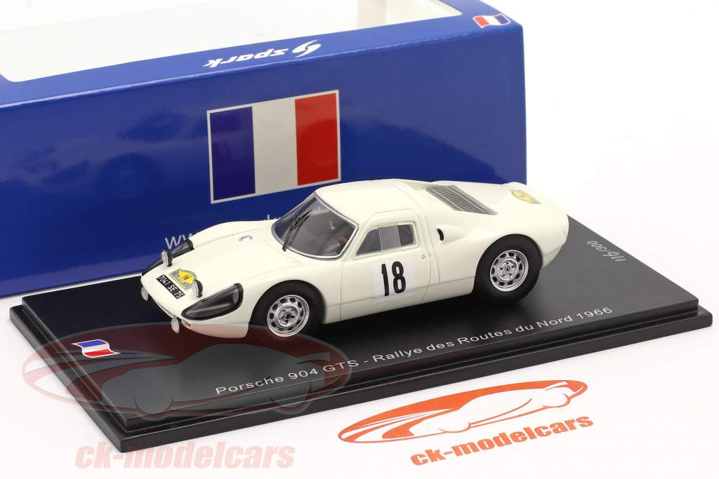 Porsche 904 Carrera GTS #18 Rallye des Routes du Nord 1966 1:43 Spark