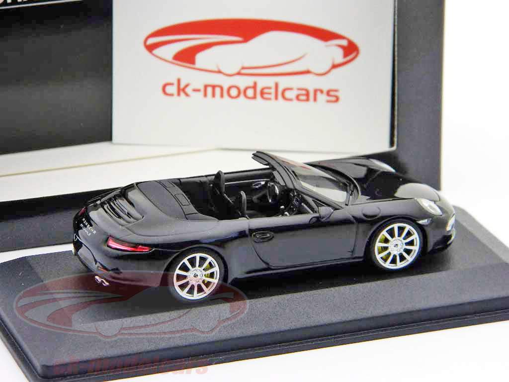 Porsche 911 (991) Carrera Cabriolet Sort / Black 1:43 Minichamps