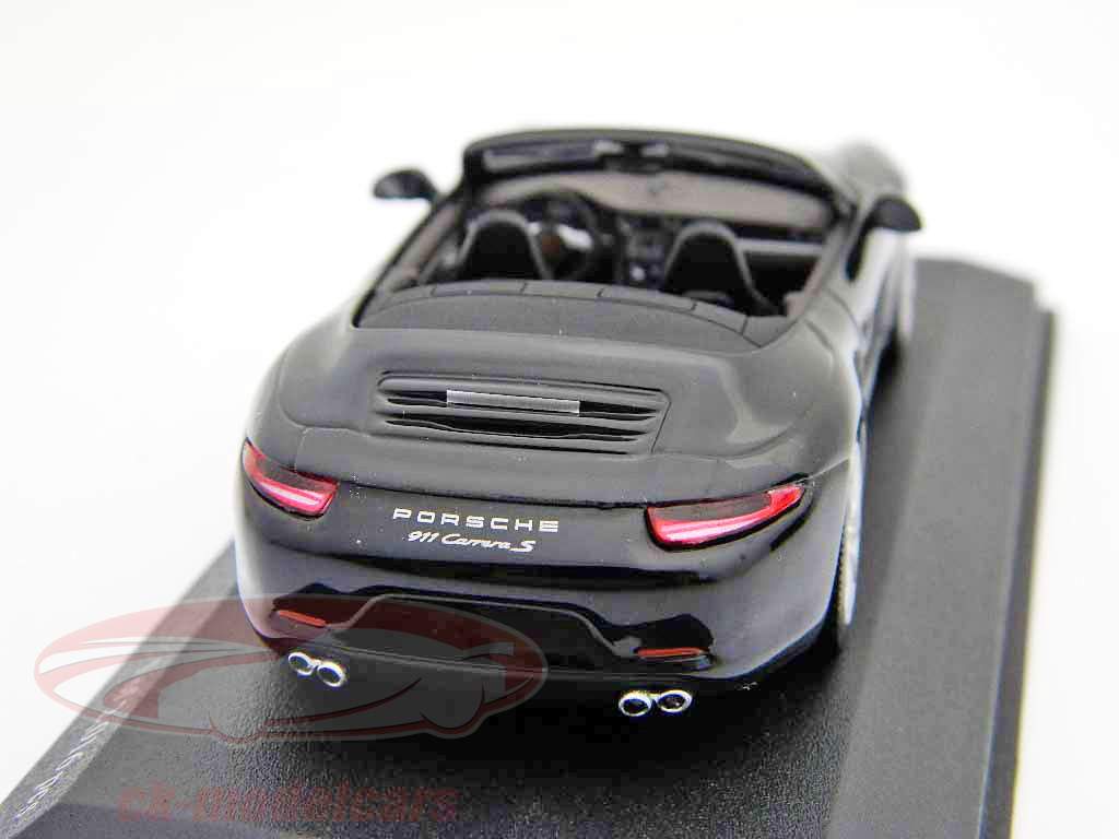 Porsche 911 (991) Carrera Cabriolet Sort / Black 1:43 Minichamps