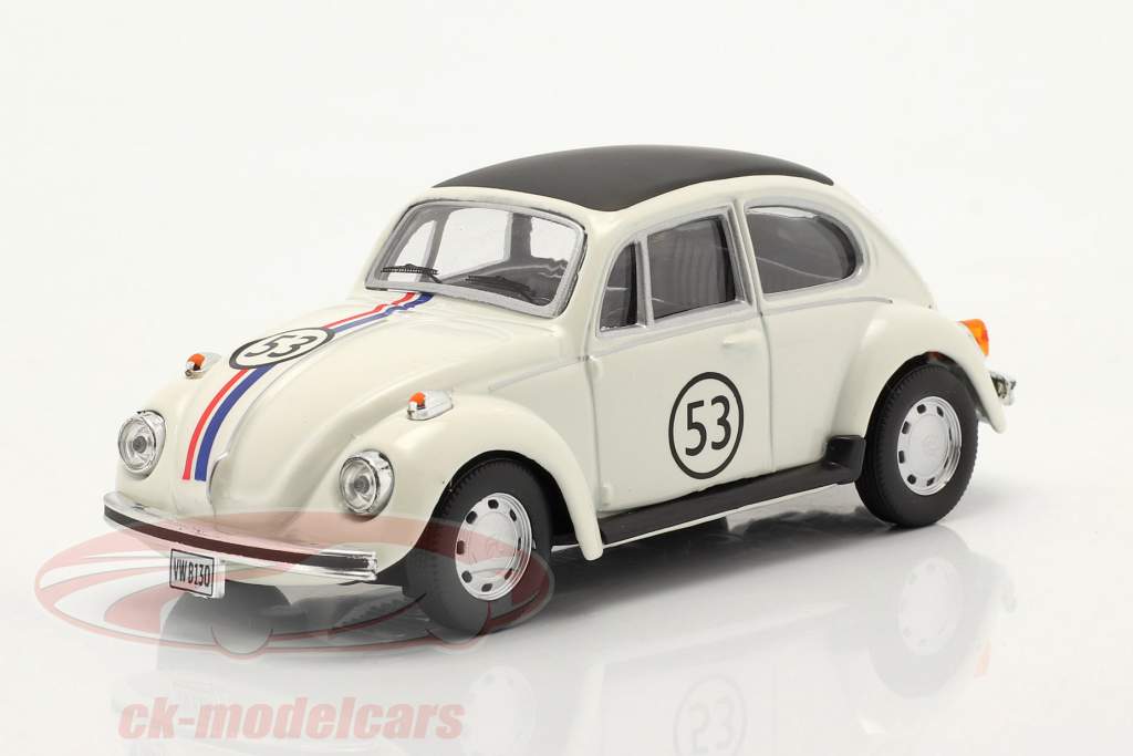 Volkswagen VW Bille #53 Herbie hvid 1:43 Cararama
