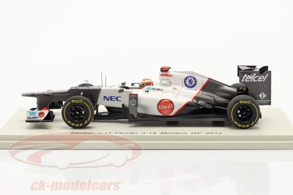 K. Kobayashi Sauber C31 #14 Monaco GP formula 1 2012 1:43 Spark