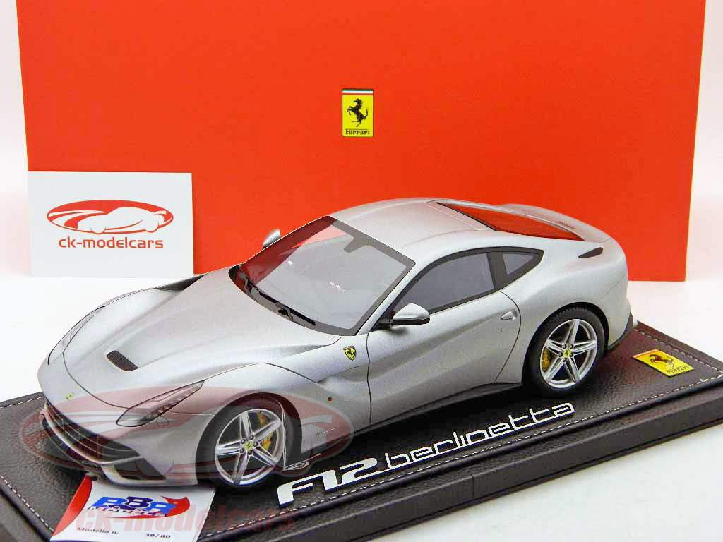Ferrari F12 Berlinetta Bj. 2012 matt alluminium grau 1:18 BBR