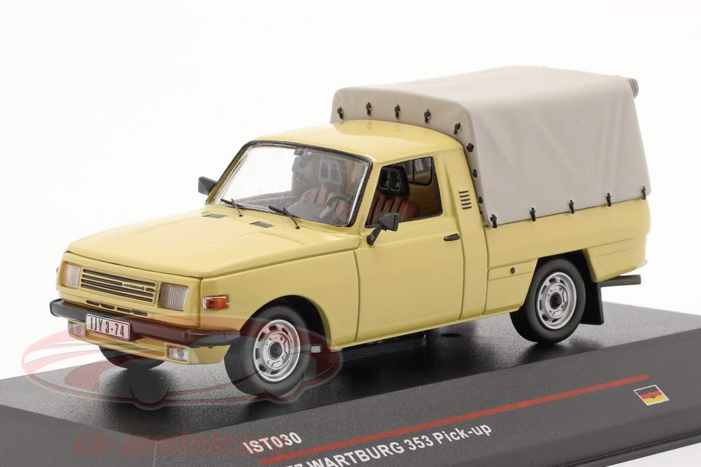 Wartburg 353 Pick-up jaar 1977 zand gekleurd 1:43 IST-Models