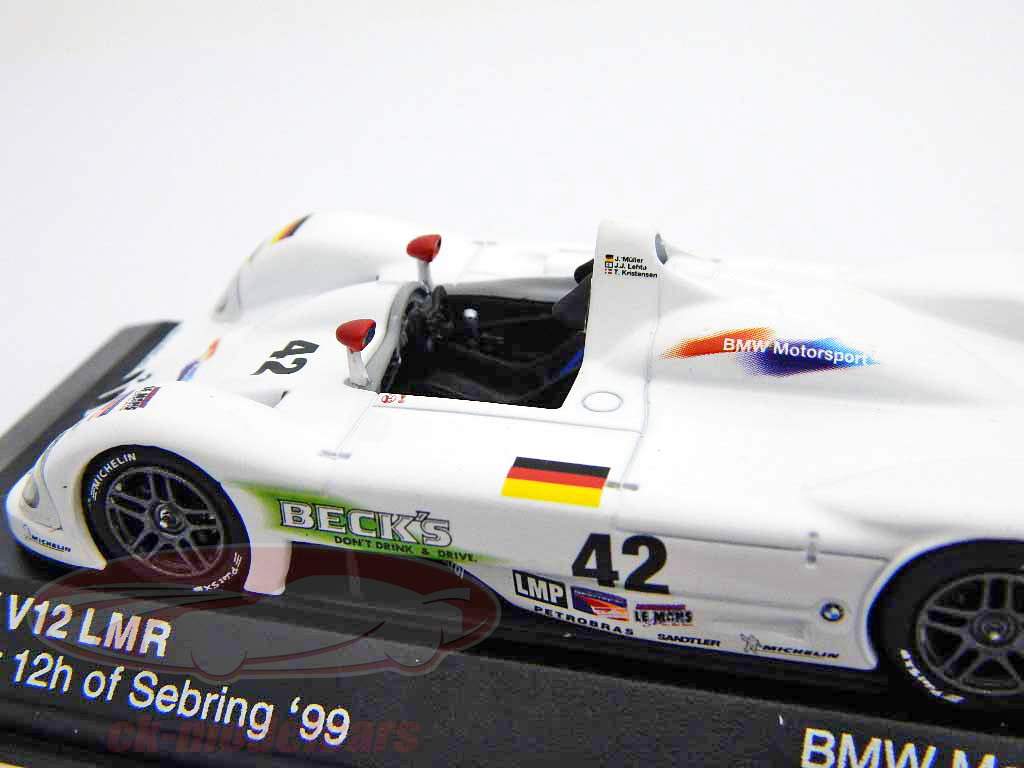 BMW V12 LMR #42 Winner 12h Sebring 1999 Kristensen, Lehto, Müller 1:43 Minichamps
