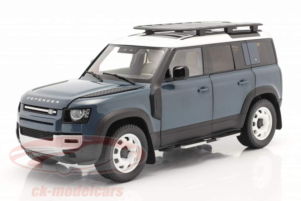 Land Rover Defender 110 Avec galerie de toit 2020 tasman bleu 1:18 Almost Real