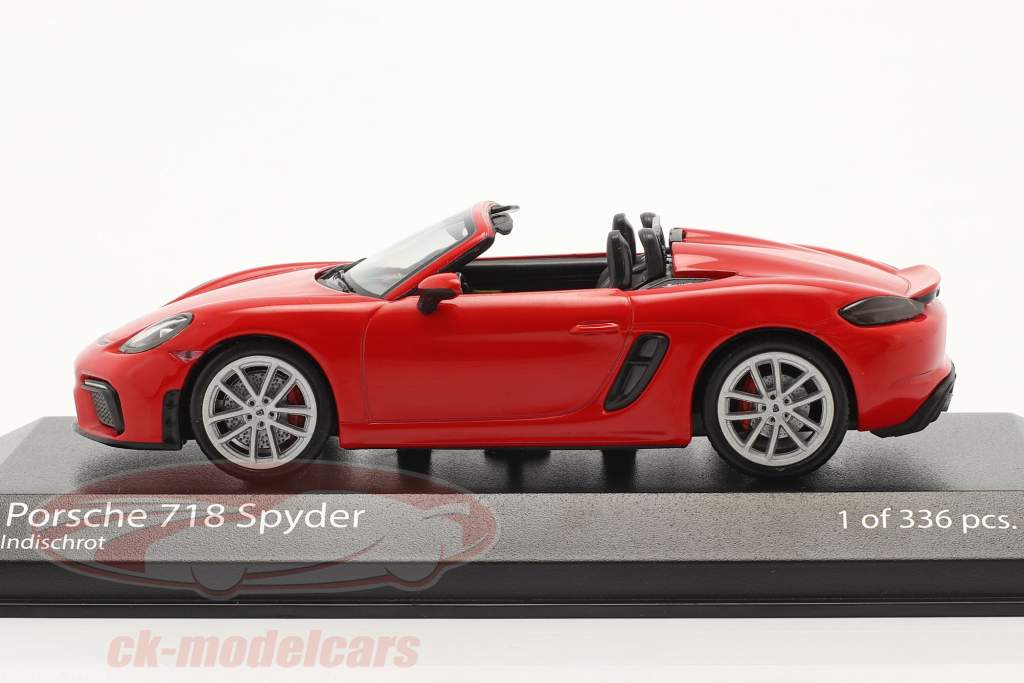 Porsche 718 (982) Boxster Spyder Année de construction 2020 gardes rouge 1:43 Minichamps