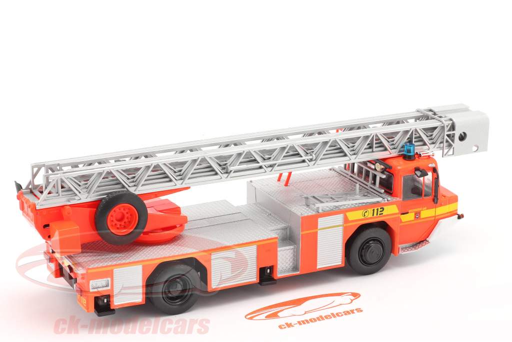 Iveco Magirus DLK 23-12 with turntable ladder fire Department Lam Orange red 1:43 Altaya