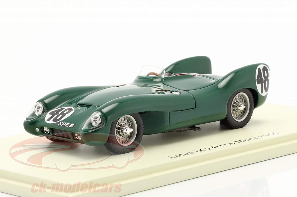Lotus IX #48 24h LeMans 1955 Chapman, Flockhart 1:43 Spark