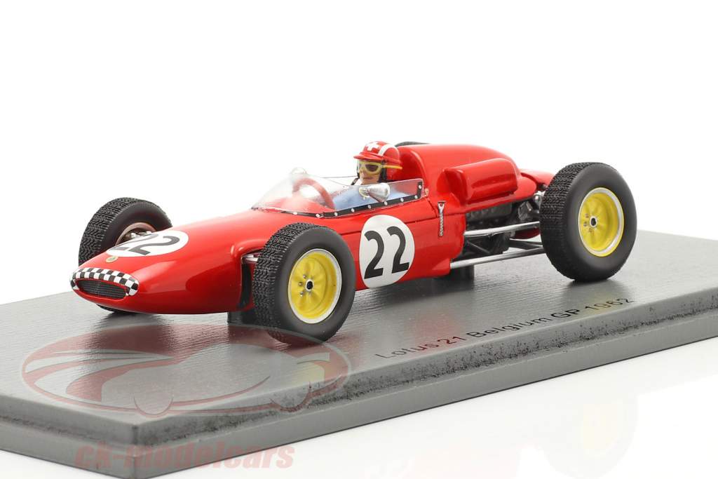 Jo Siffert Lotus 21 #22 Belgian GP formula 1 1961 1:43 Spark