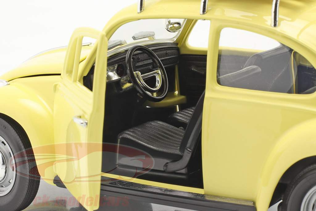 Volkswagen VW 甲虫 Camping Version 建設年 1967 黄 1:18 Lucky Diecast