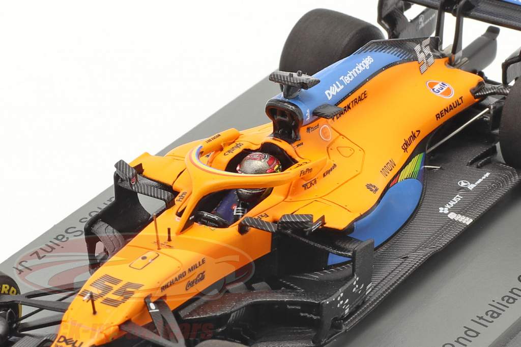 Carlos Sainz McLaren MCL35 #55 2nd Italian GP formula 1 2020 1:43 Spark