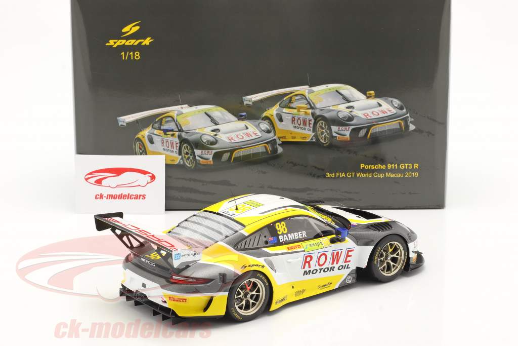 Porsche 911 GTE R #98 3e FIA GT World Cup Macau 2019 E. Bamber 1:18 Spark