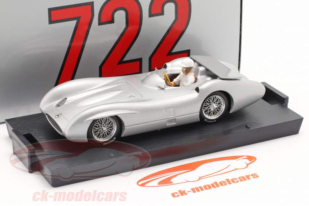 Stirling Moss Mercedes-Benz W196C Test Monza formel 1 1955 1:43 Brumm