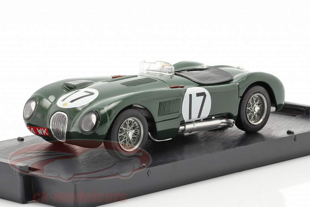 Jaguar C-Type #17 2nd 24h LeMans 1953 Moss, Walker 1:43 Brumm