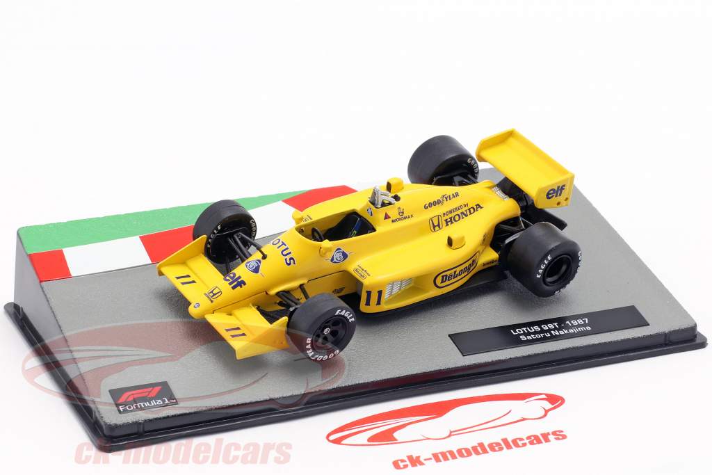 Satoru Nakajima Lotus 99T #11 formula 1 1987 1:43 Altaya