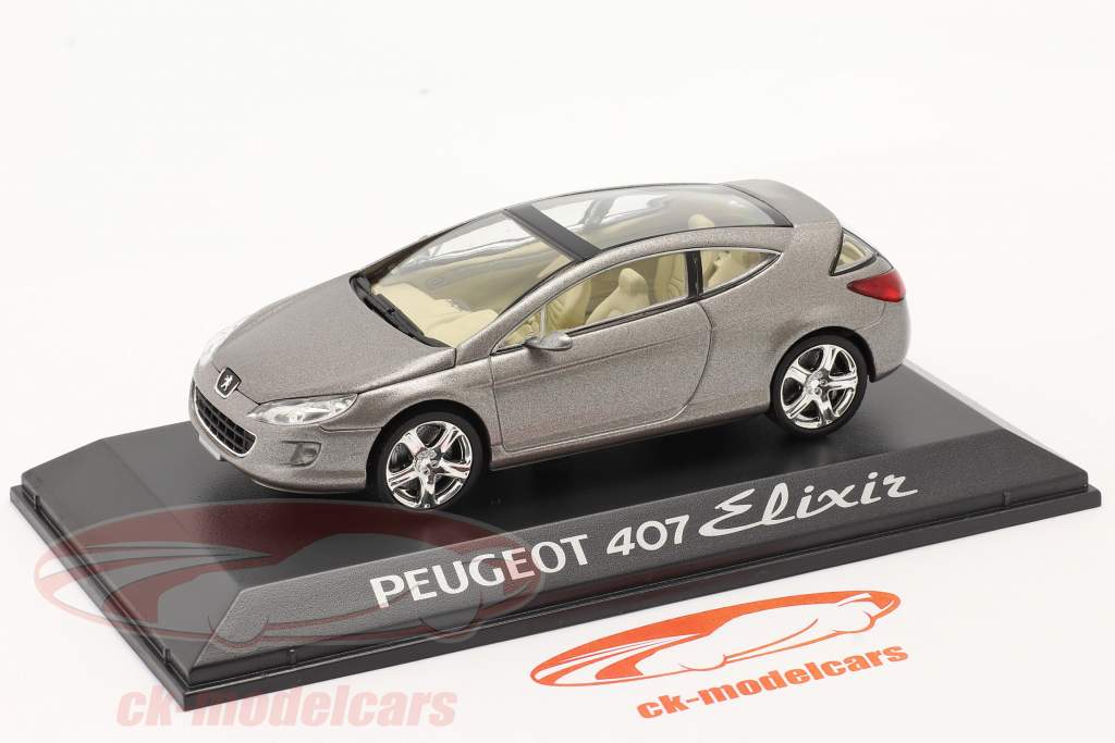 Peugeot 407 Elixir Concept Car grau metallic 1:43 Altaya