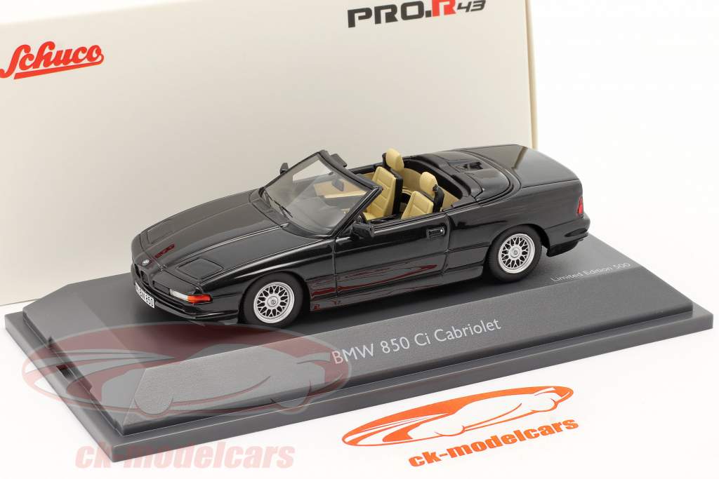 BMW 850 CI Convertible (E31) negro 1:43 Schuco