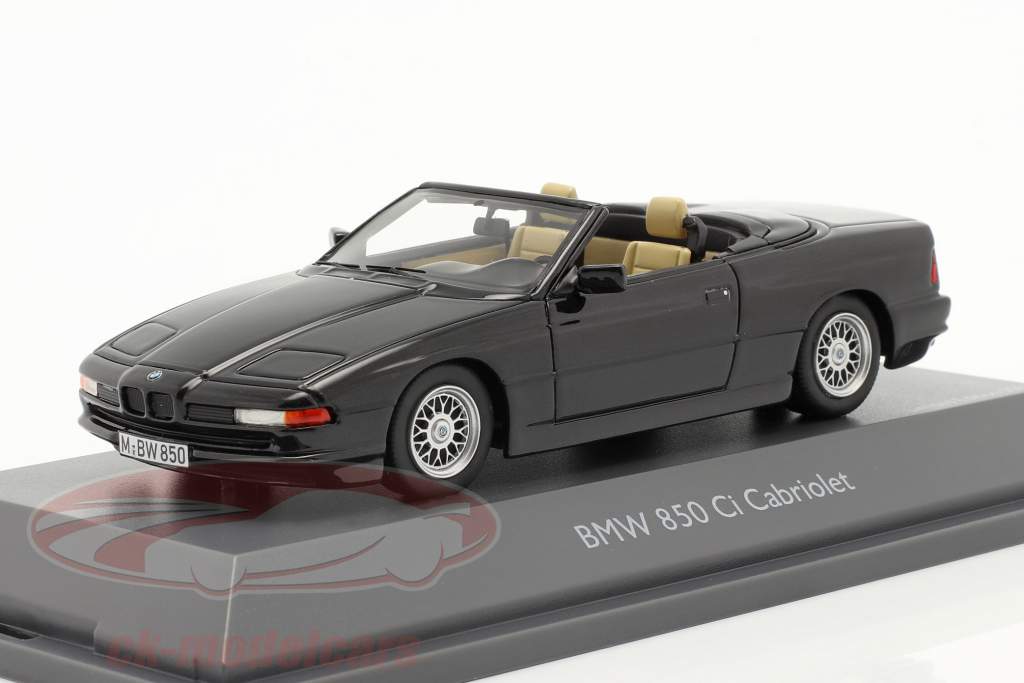 BMW 850 CI Convertibile (E31) nero 1:43 Schuco