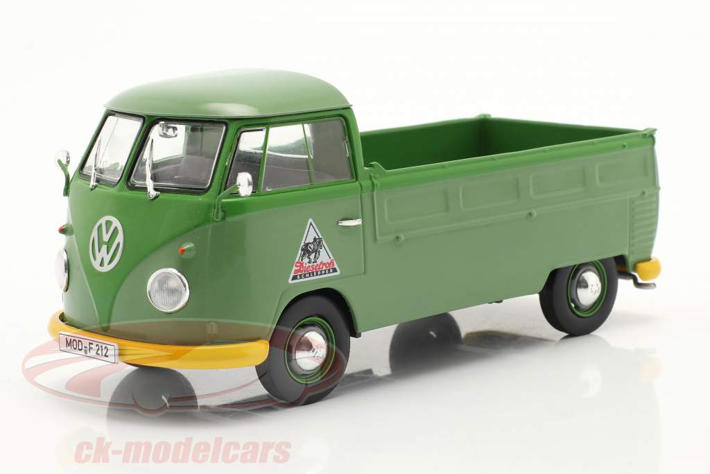 Volkswagen VW Type 2 T1b Firhjulstrækker Med Planer grøn 1:32 Schuco