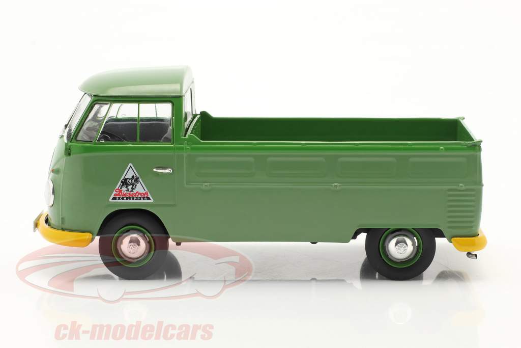 Volkswagen VW Type 2 T1b Firhjulstrækker Med Planer grøn 1:32 Schuco