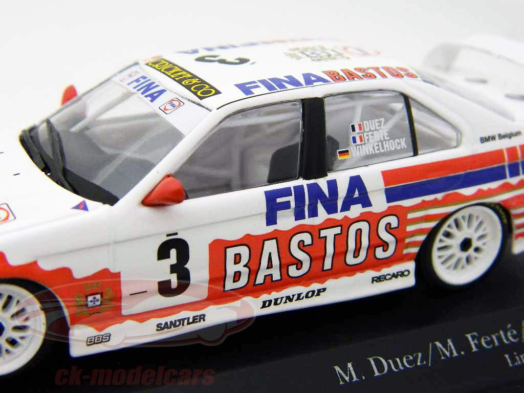 BMW 318IS #3 Fina Bastos belgiske hold 24 Spa 1994 Duez / Ferte / winkelhock 1:43 Minichamps