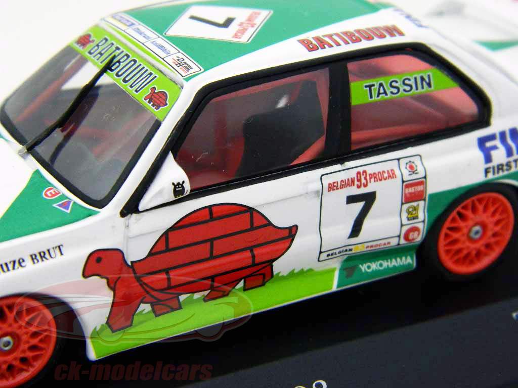 Minichamps 1:43 T. Tassin BMW M3 E30 ° 7 Fina Belgique