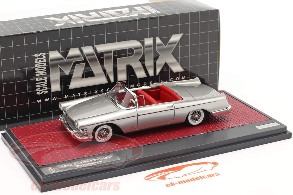Cadillac Skylight Pininfarina Open Convertible 1959 zilver 1:43 Matrix