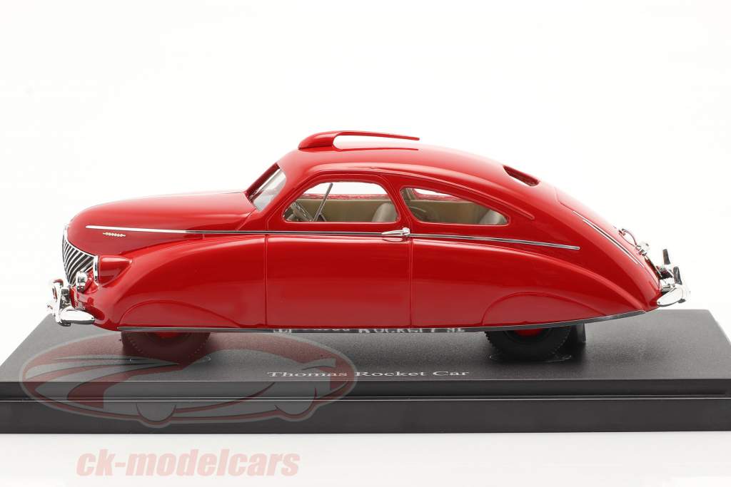 Thomas Rocket Car jaar 1938 rood 1:43 AutoCult
