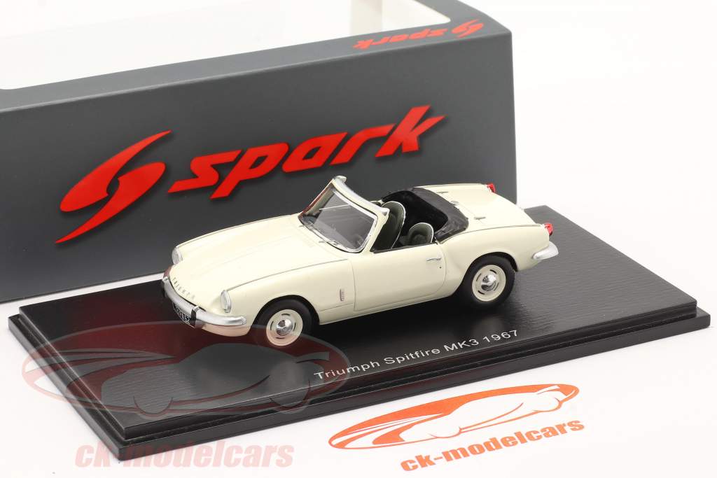 Triumph Spitfire MK3 Année de construction 1967 blanc 1:43 Spark